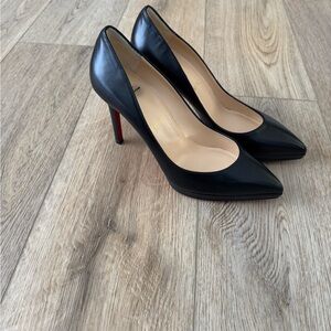 Christian Louboutin Black Leather Heels